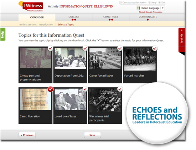 USCIWitness's tweet photo. This week's featured IWitness multimedia activity explores Ellis Lewin's life story - aligns w @EchoesReflect http://t.co/YM3LTcq9gM