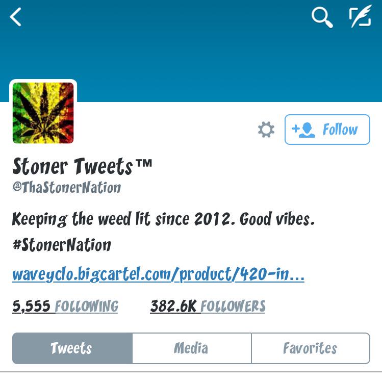 NotAStonerIf's tweet image. Following these's accounts.