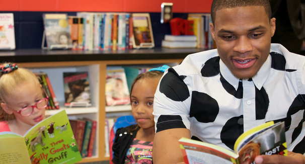 BoomtownHoops's tweet photo. #RussellWestbrook is a finalist for the #NBACommunityAssist Award. RT this to vote! http://t.co/qaEFbRp7VM