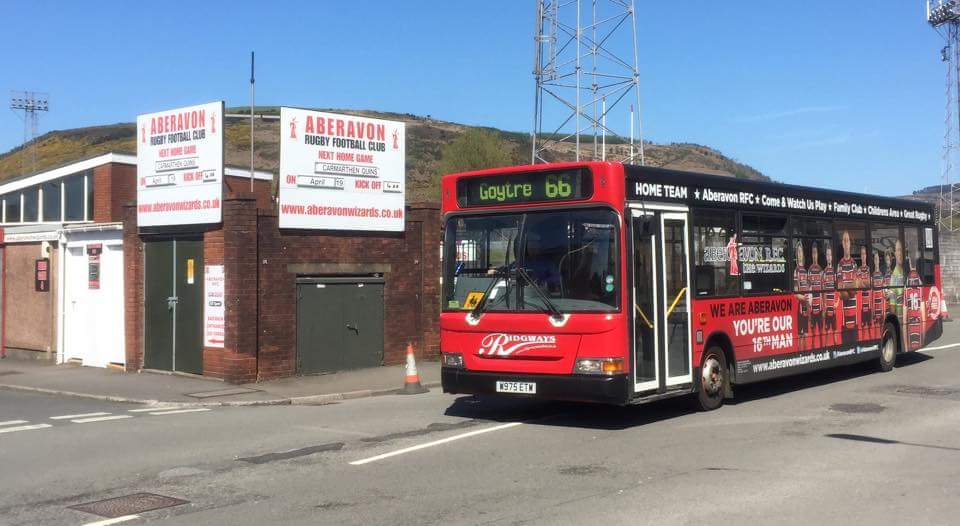 ridgwayscoaches's tweet photo. Merlin passing his spiritual home #Cmon Afan @AberavonRFC @AberavonRDO http://t.co/k32QejVcNe