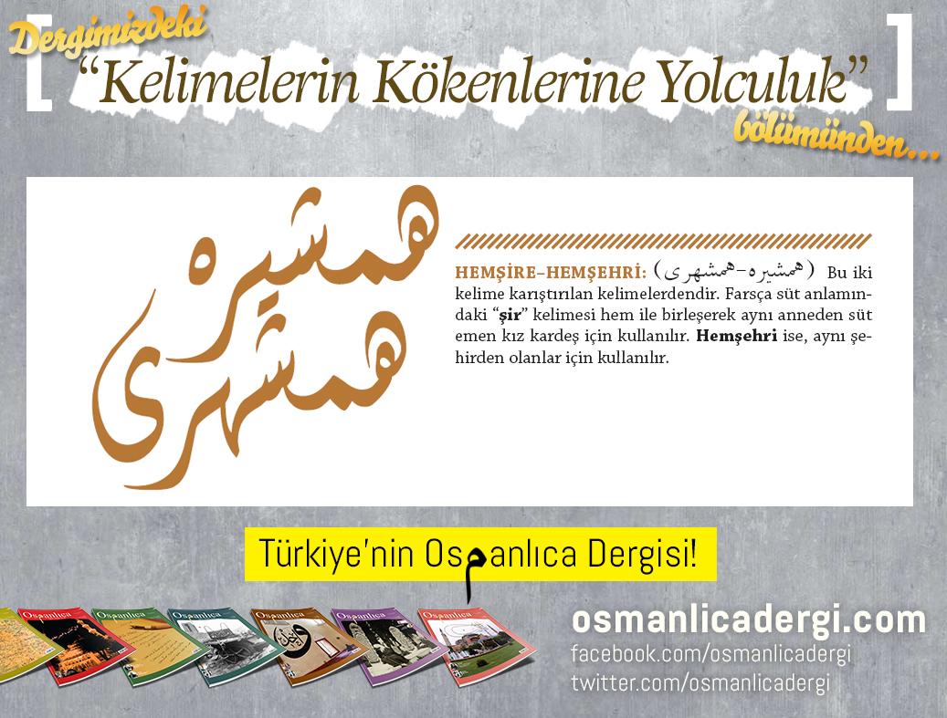 Osmanlıca Dergisi on Twitter: "Dergimizdeki "Kelimelerin ...