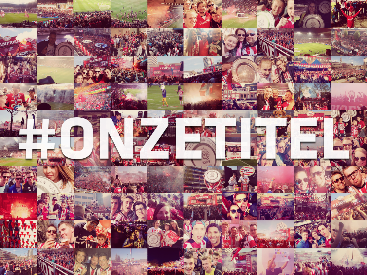 PSV's tweet photo. Supporters bedankt voor dit onvergetelijke weekend! ONZE TITEL http://t.co/dweFiURQa8
