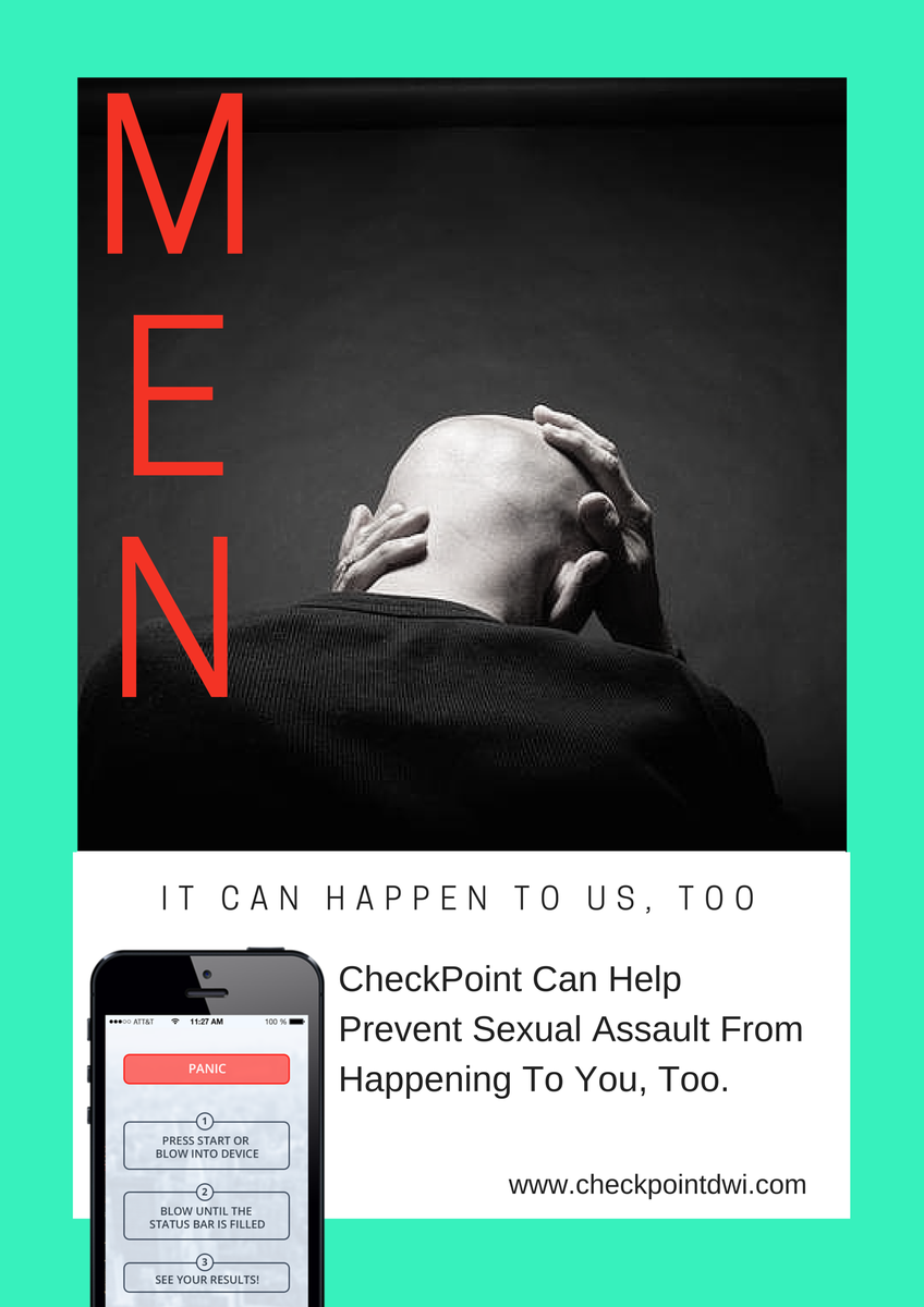 CheckPointCares's tweet image. In the US, about 10% of #sexualassault victims are male. Our panic feature is for everyone: ow.ly/LaVuC