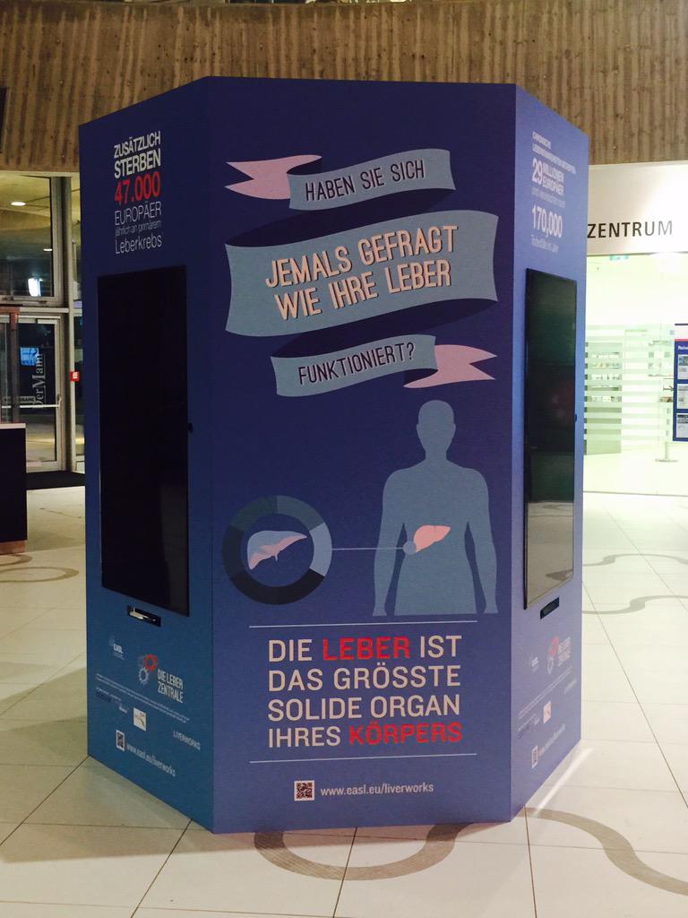 EASLnews's tweet photo. Vienna the #LiverWorks is ready for you. We'll be at Wien Mitte shopping centre all week during ILC 2015 http://t.co/ABqPpHO0AA