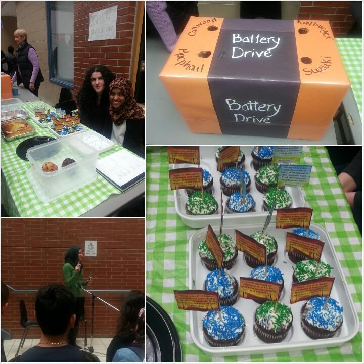 Ms_A_Scott's tweet photo. Cafe de la terre @slss! @SLSSgreenrev  #slssearthweek2015 #bakedgoods #organic #fairtrade #batterydrive #spokenword http://t.co/OnmKQQ2dTb