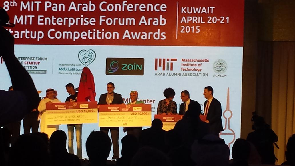 noornet's tweet photo. #MITinKuwait Startup winners from Egypt #TahrirAcademy, Morocco, and @VisualisingImpact @MITEFarab http://t.co/Ob9iv4LORP
