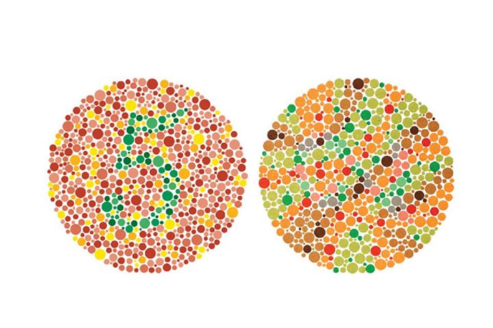 newscientist's tweet photo. Women carry the genetic mutation for colour blindness, but men primarily suffer from it: http://t.co/GvdM7Y8ToC http://t.co/tVHcQwmNUu