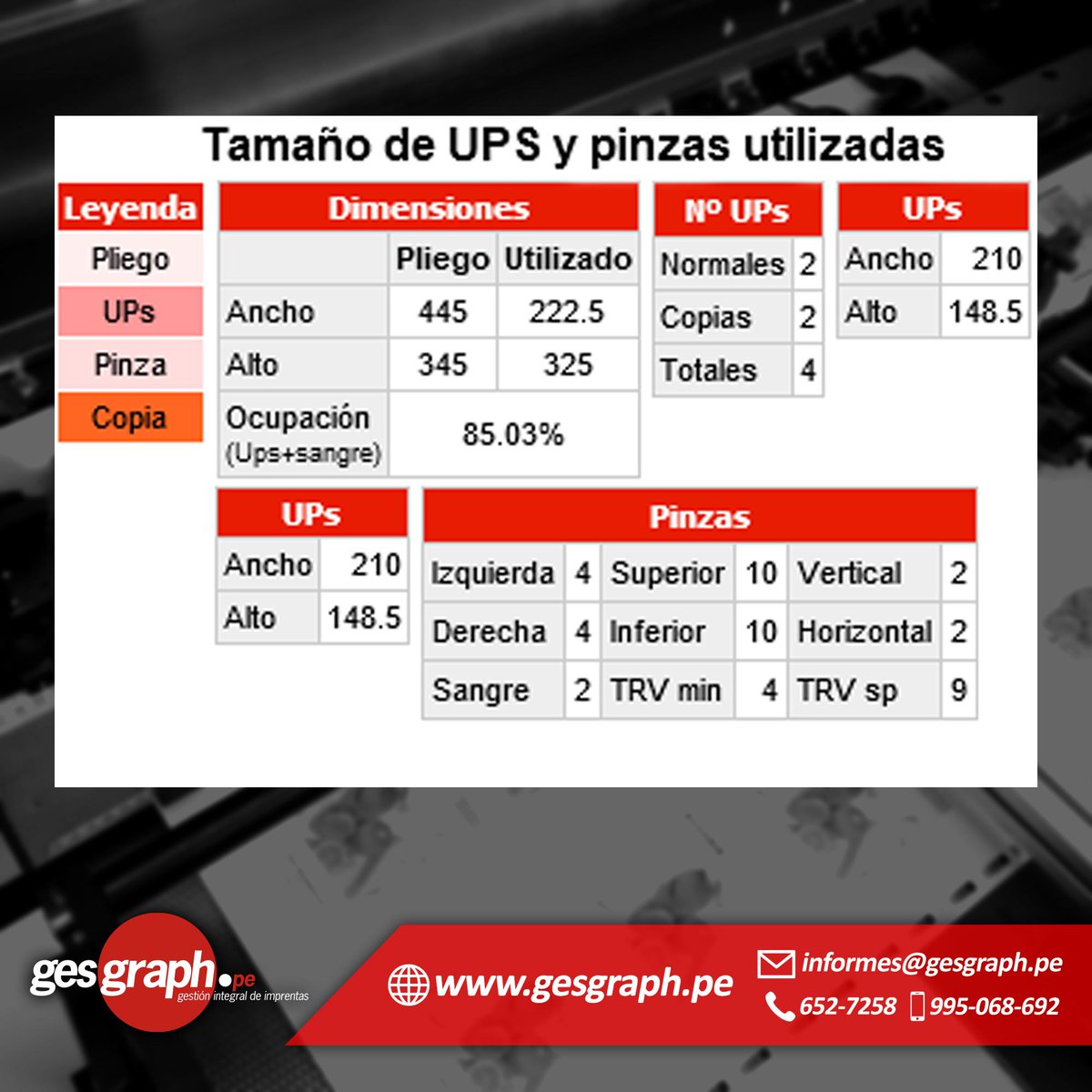 Gesgraph's tweet photo. ¿Tienes el reporte de las medidas de máquina? No te preocupes, @Gesgraph te brinda un reporte detallado por máquina. http://t.co/ArInogGcar