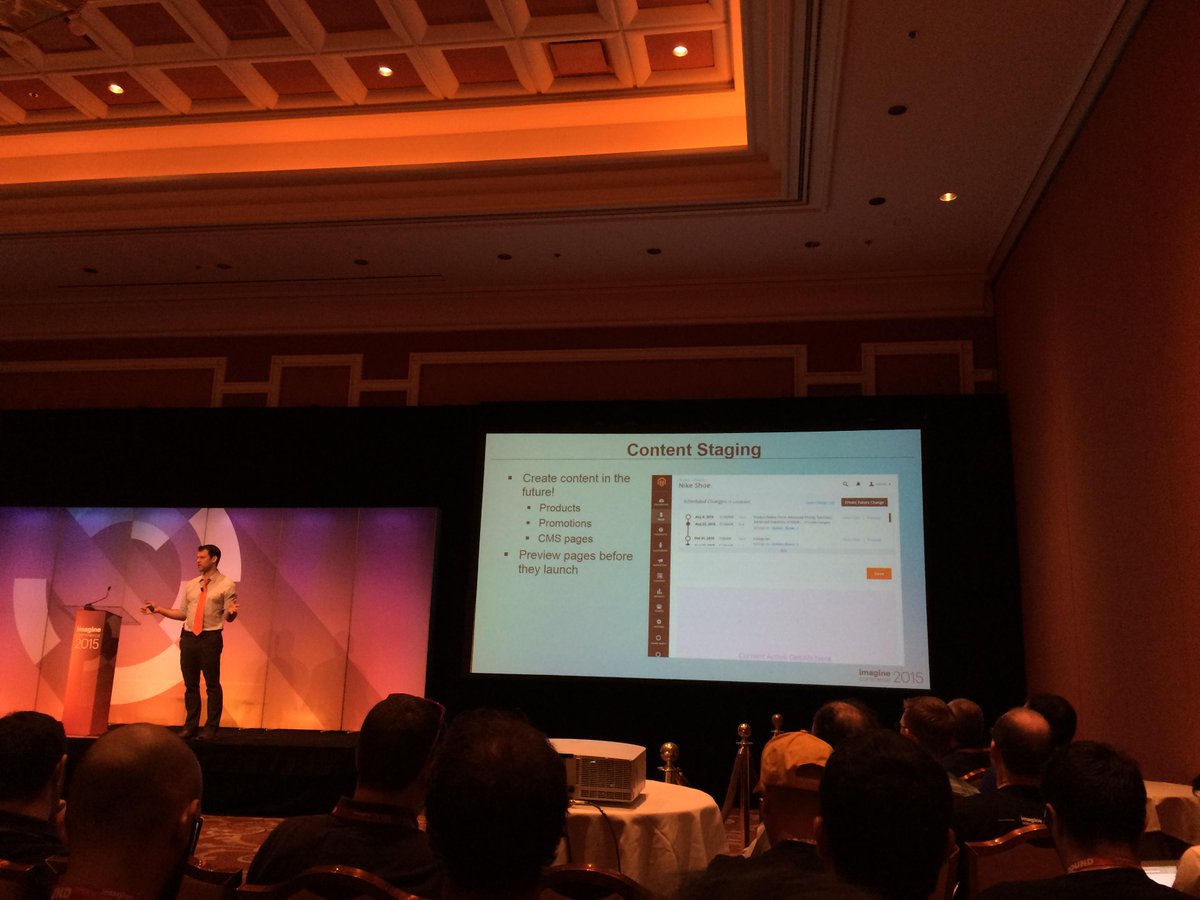 antoinekociuba: #Magento 2 Deep Dive Session - Nouveautés de l'admin - Content Staging - #ImagineCommerce @AgenceSOON http://t.co/y0f2eLAWaP