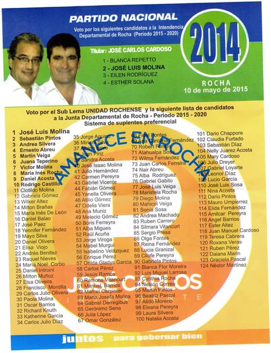 martinveigauy's tweet photo. #Lista2014 en Rocha
Jose carlos INTENDENTE http://t.co/6YKKVaOgT4