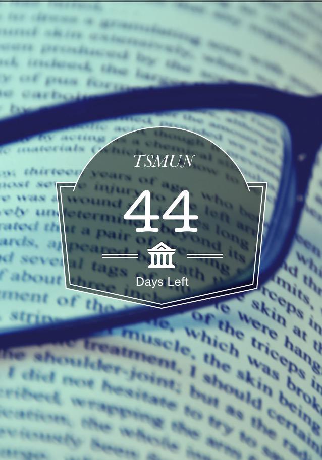 itsmunofficial's tweet photo. 44 days left๐ #mun #modelunitednations #tsmun http://t.co/ntoNAoSMub