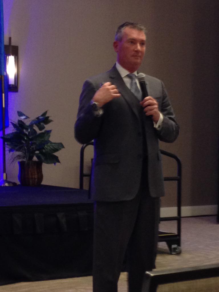 oid411's tweet photo. Mick Coady from @PwC_LLP talking about "The New Business Reality." #CyberSummit http://t.co/pCVbuSrPcI