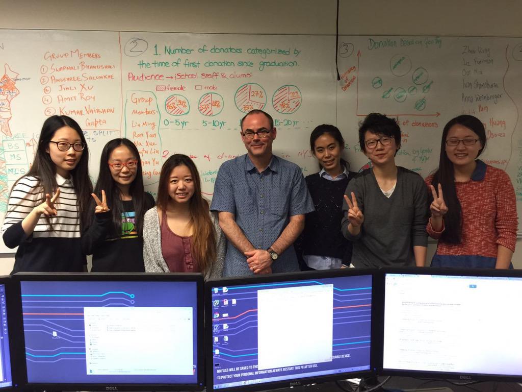 terimingliu's tweet photo. Last class of #ist719 ! Had a lot of fun, which is more important than the technics (learned A LOT TOO) we learned. http://t.co/gfJLzfy6cC