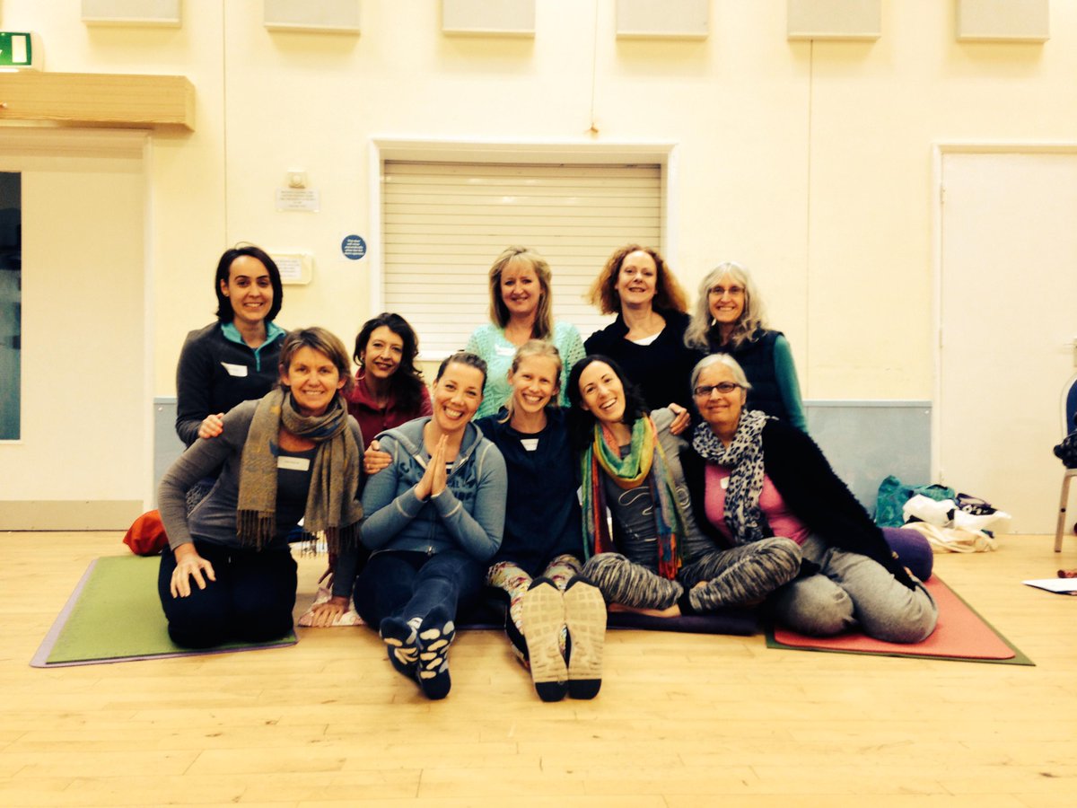 YogaGroSarah's tweet photo. These FRYOG teachers now know how to safely include a preg or postnatal student into a general yoga class. Job done! http://t.co/TPqFwSDuYN