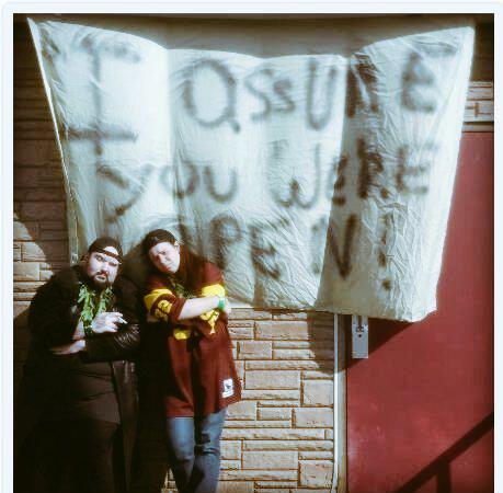 Chaotic_Pulse's tweet photo. Happy 4/20 from almost jay and silent bob http://t.co/FOeEy3QlmI
