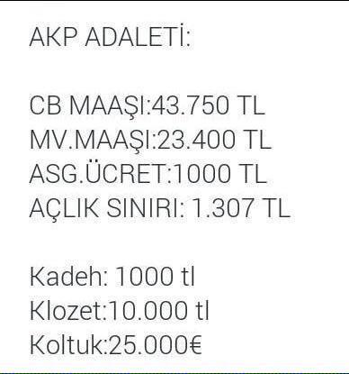 Eylemeyll3's tweet image. Akp adaleti ve sayilar #MilletceAlkıslıyoruz