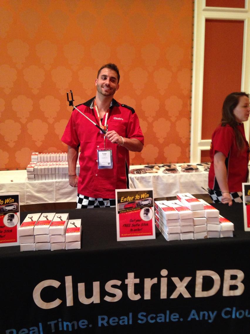 MagentoFeedle: Get your selfie stick at the registration reception! #ImagineCommerce #Clustrix http://t.co/i5TRpf0TCm via magento