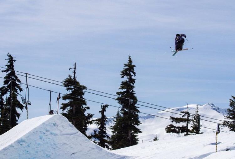 Rider <a href="/daniaassaly/">Dania Assaly</a> enjoying the sunshine yesterday on Blackcomb's last day! Anyone else still skiing?