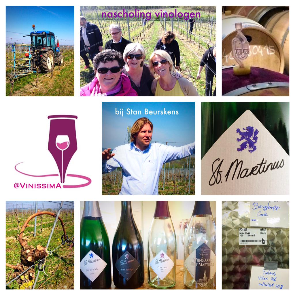 vinissima's tweet photo. Praktijkdag vinologen: voorjaarwerkzaamheden wijngaard, cuveren, bubbels &amp; barriques bij Stan Beurskens @WijnMartinus http://t.co/QhFaEVSkLA