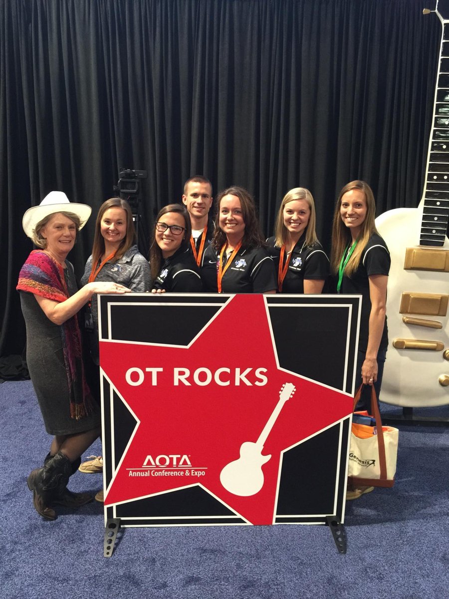 ISUAMR's tweet photo. Last week some of our OT students and faculty went to the Annual AOTA Conference in  Nashville, TN #OTMonth http://t.co/NYsiKaJUT2