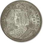 usmint's tweet photo. #DYK in 1893 the U.S. Mint produced souvenir #quarters for the Worlds Columbian Exposition in #Chicago? #coinclubs http://t.co/ZXwj4oUXyw