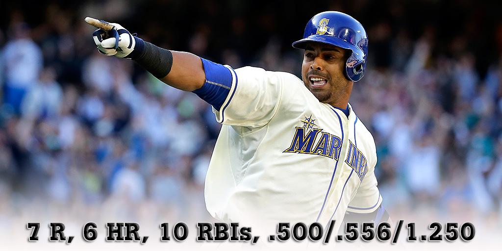 MarinersPR's tweet photo. #Mariners Nelson Cruz has been named the American League Player of the Week. http://t.co/DrF7So480u