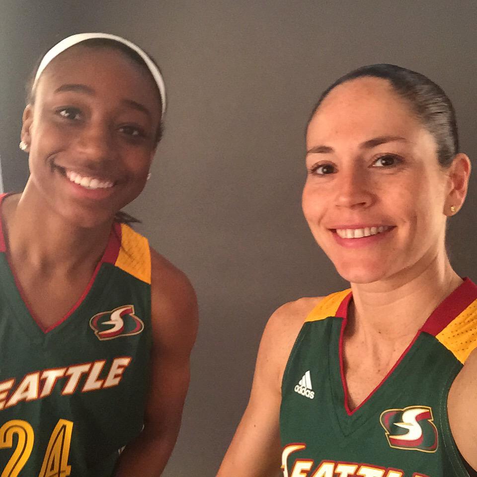 seattlestorm's tweet photo. #StormSelfie! 1⃣s @jloyd32 @S10Bird http://t.co/ilqz2v3ale