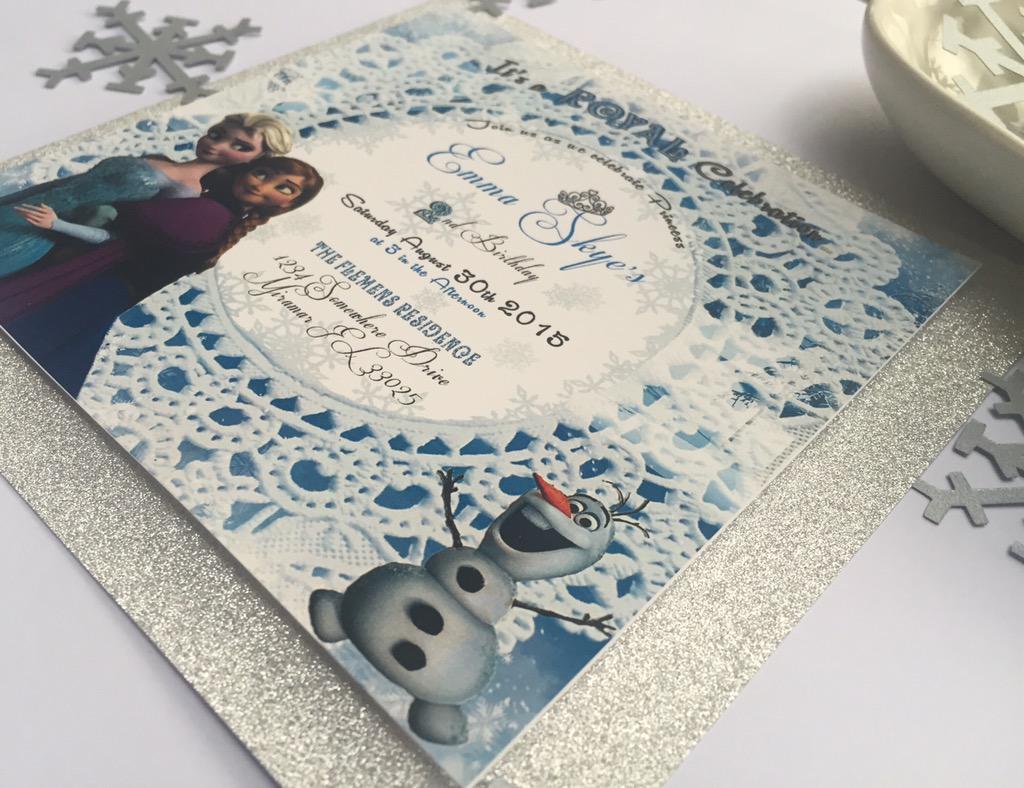 paperlifedhl's tweet image. #paperlife #custommade #Frozen #invitation visit my website for more info paperlifebydhl.com