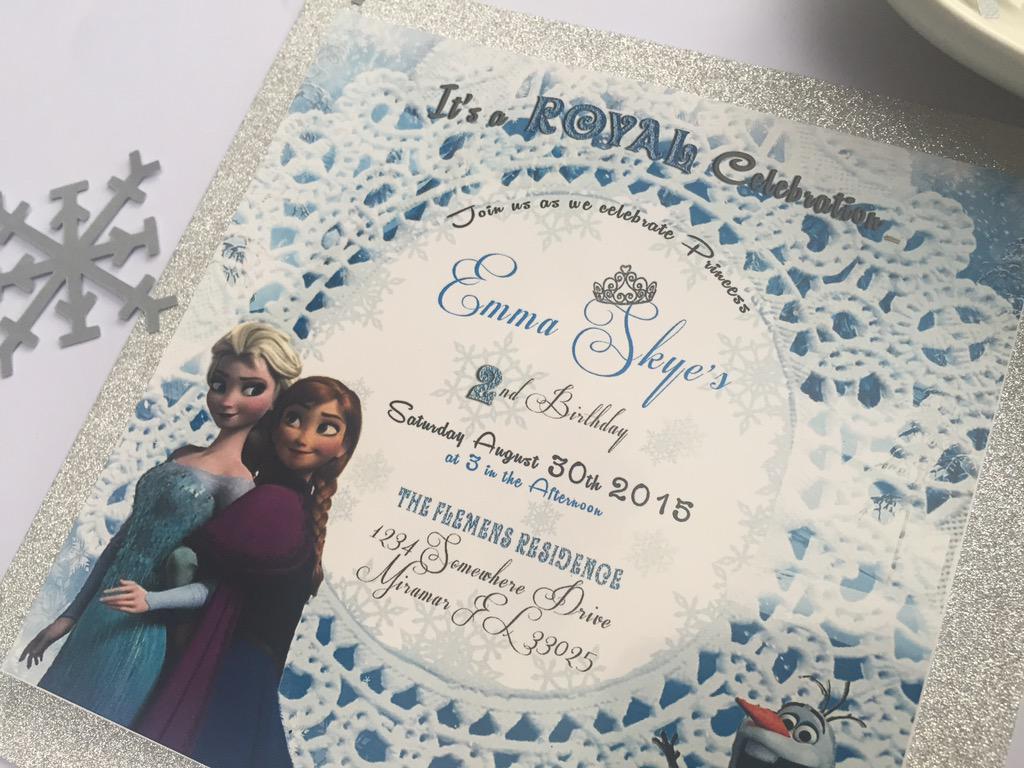 paperlifedhl's tweet image. #paperlife #custommade #Frozen #invitation visit my website for more info paperlifebydhl.com