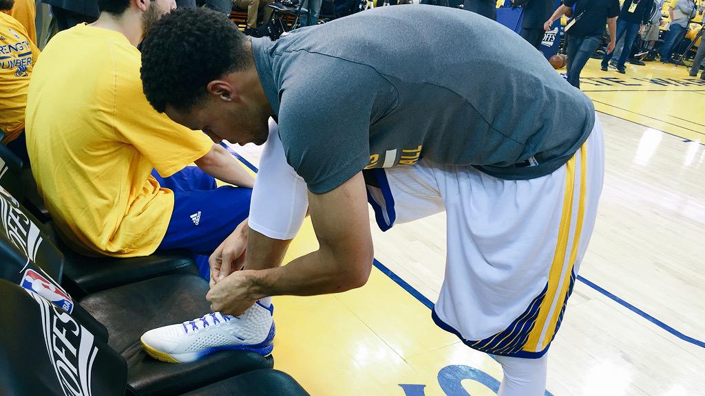 Lace 'em up. #CurryOne #StrengthInNumbers