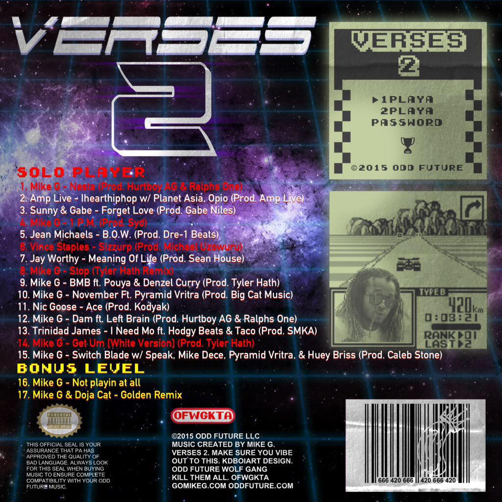 OddFutureRadio's tweet photo. @MikeGKTA Presents: #Verses2!! http://t.co/pQebU3Dawo We're Gonna Stream The Mixtape Later On Tonight! http://t.co/96DYFSLwjz