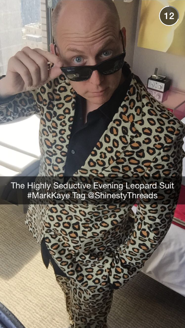 FiftyandFive's tweet photo. Animal print always wins! #LeopardSuit #MarkKaye @markkayeshow http://t.co/r8OxiQcDyV http://t.co/9ub4FQTq33