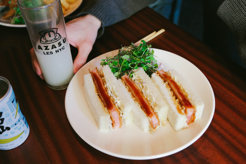 We have just the thing to brighten up this rainy #Monday: our ham #katsu #sandwiches! #eeeeeats #NYC #izakaya #LES