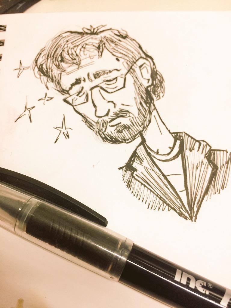 BalakayDraws's tweet photo. Cory lookin' fab. @coryOConnor #PrincAd #advertisingaesthetic #caricature http://t.co/SQ9zSGp2CX