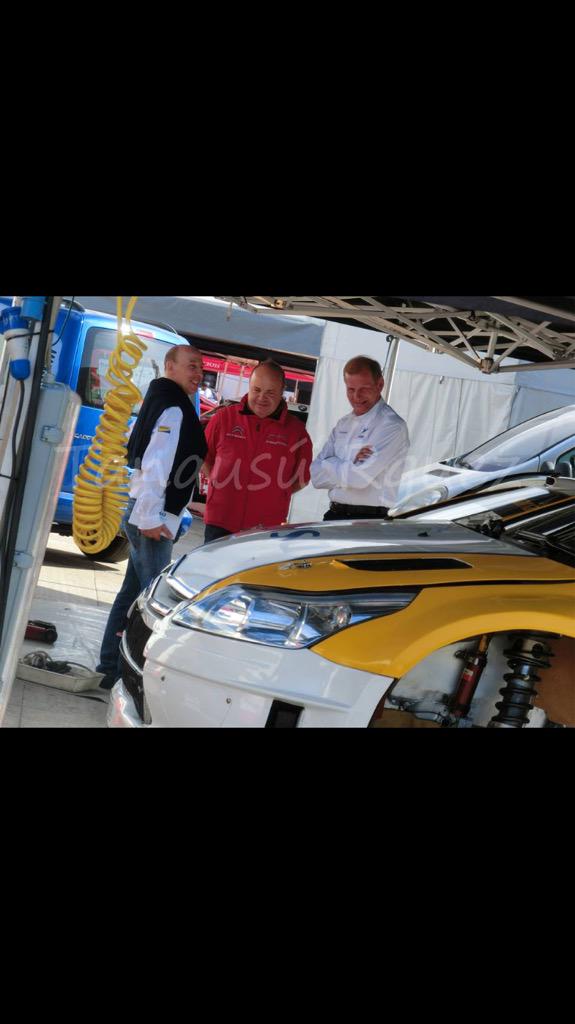 In compagnia dei due campioni del mondo rallyAuriol e kankunen alle gran canarie