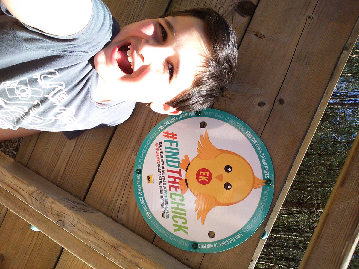 rpbeesley's tweet photo. Hi @ExploreKent My son Daniel loved #FindTheChick during the Easter hol. He borrowed my phone to take his own selfie http://t.co/Lh2V1z9X3j