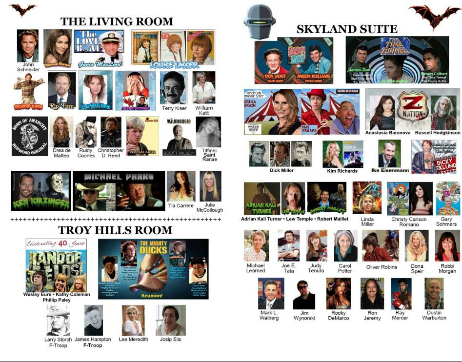 WallToys's tweet photo. Celebrities appearing this weekend at Chiller. http://t.co/62RSGJHc4T