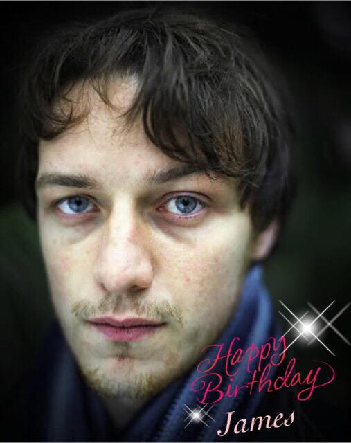            happy birthday James McAvoy I\m always praying for your happiness!  