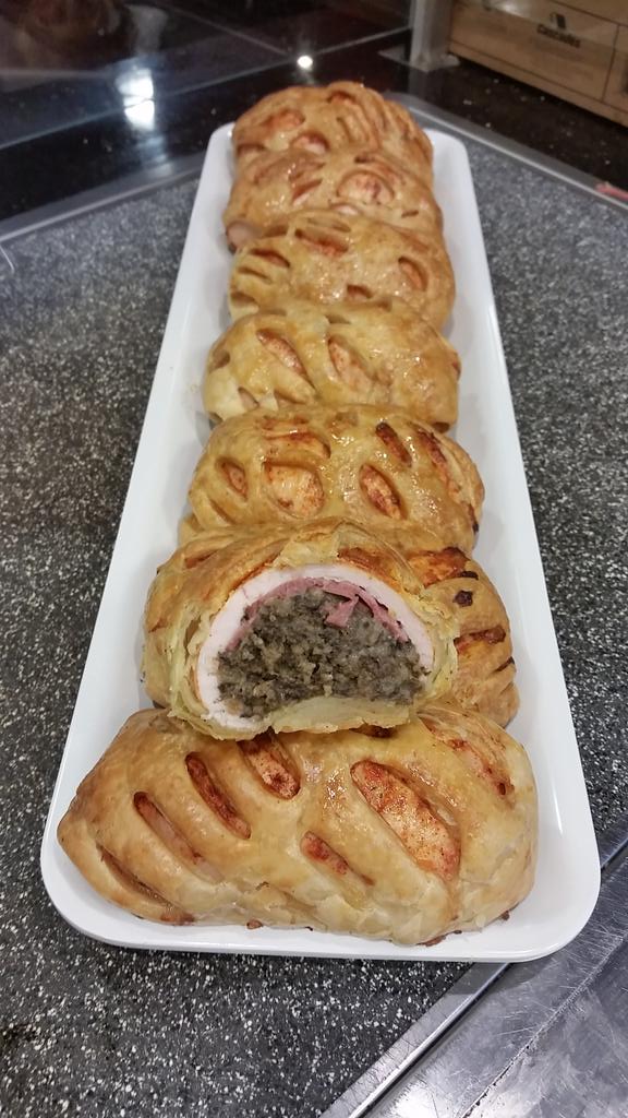 New item: Chicken Pastrami Wellington! #Delicious
