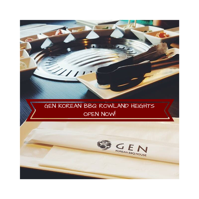 GenKoreanBBQ's tweet photo. Gen Korean BBQ Rowland Heights is now open! http://t.co/EIMhuLMpjl