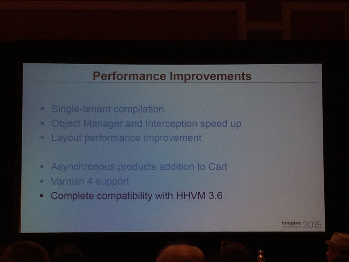 antoinekociuba: Excited about #magento2 Varnish 4 support and performance optimizations #ImagineCommerce @AgenceSOON http://t.co/cYr17coHIB