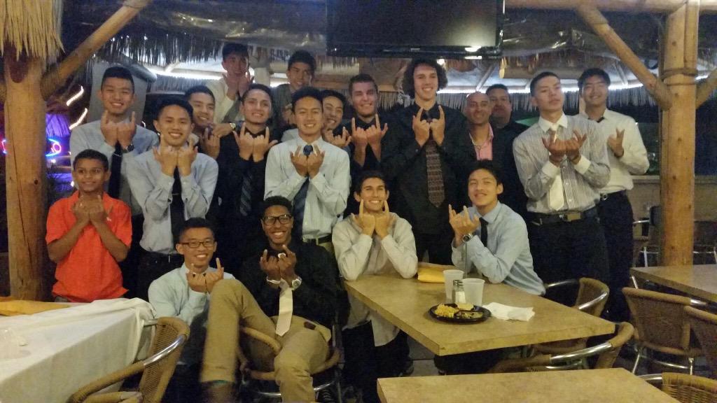 CoachKhouzam's tweet photo. Great banquet tonight! We had to say goodbye to an amazing group of young men#FAMILY #Back2backleaguechamps http://t.co/2KHA95xitX
