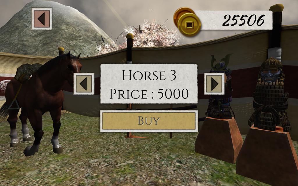 PocketFame's tweet image. Gameplay #screenshot from @SamuraiDeath Players can now ride horses into battle! #unity3d #gamedev