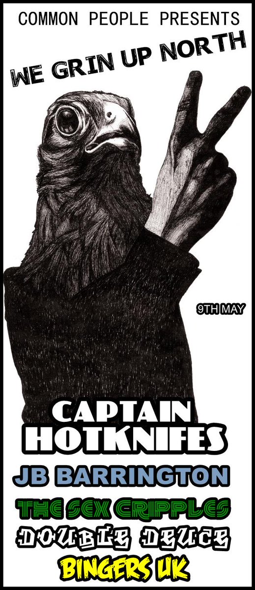 Captain Hotknives.JB Barrington.Sex Cripples  May9th <a href="/Spreadeagleyork/">sPReAD eAGLE yoRK</a>  @BGBYork @HenryRabyPoetry <a href="/captinhotknives/">Captain Hotknives</a> .