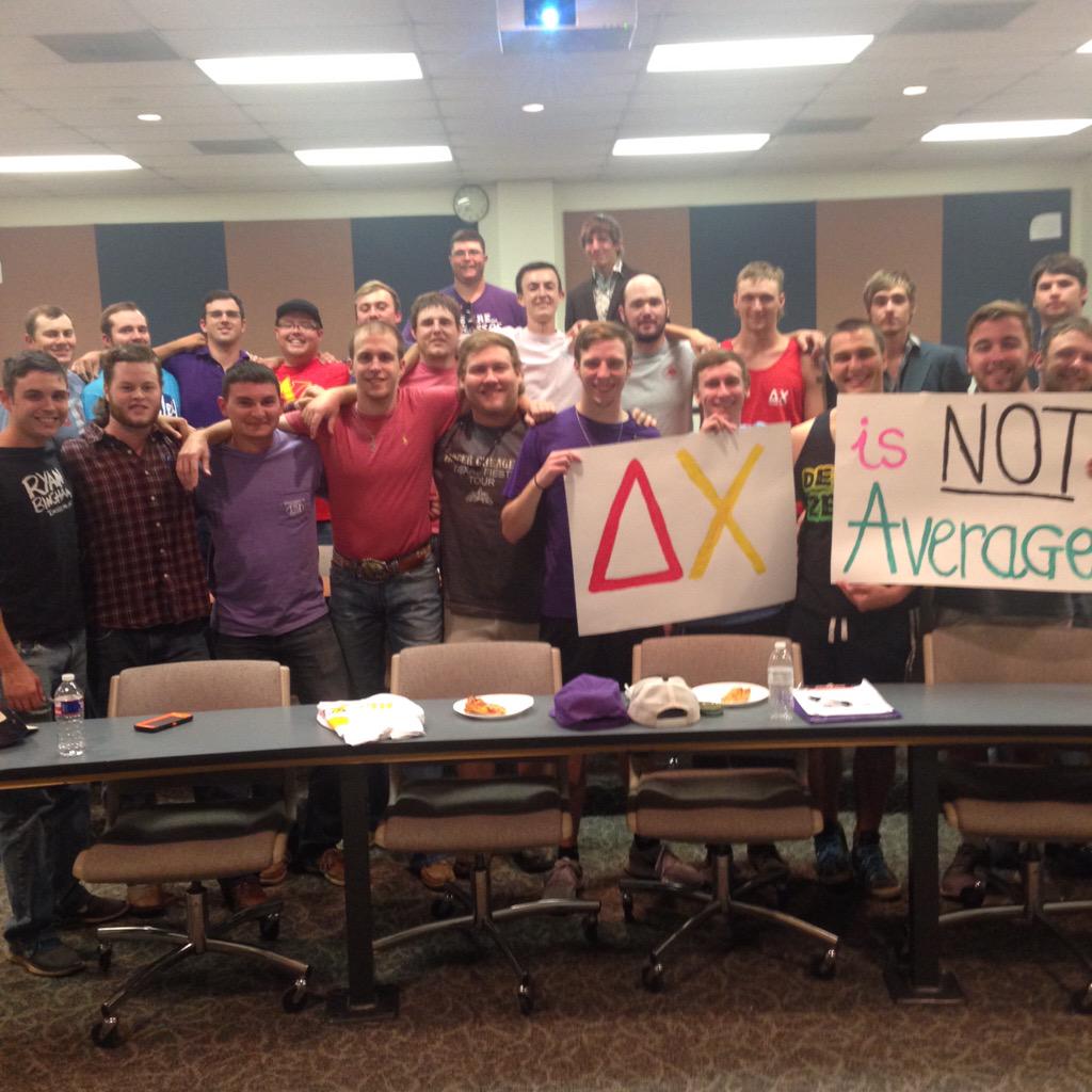 NotAverage_TSU's tweet photo. Shout out to wonderful men of @TSUDeltaChi for getting involved in #NotAverageTSU! They are so not average!! http://t.co/JVjua43I18