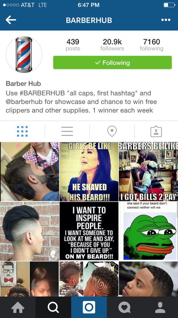 Barber Hub (@barberhub) on Twitter photo Follow us on Instagram: <a href="/barberhub/">Barber Hub</a> and use the hastag #BARBERHUB to get featured on our page. Follow us on Instagram: <a href="/barberhub/">Barber Hub</a> and use the hastag #BARBERHUB to get featured on our page.