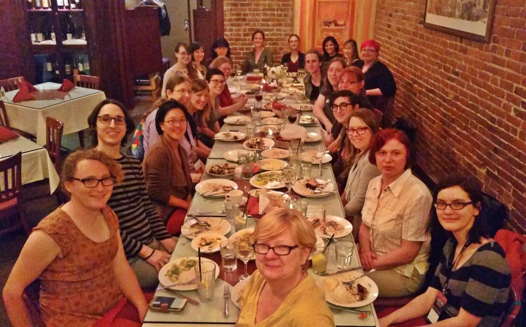 lynngrogan's tweet image. Another fabulous @lambdaladies dinner @ClojureWest #clojurewest