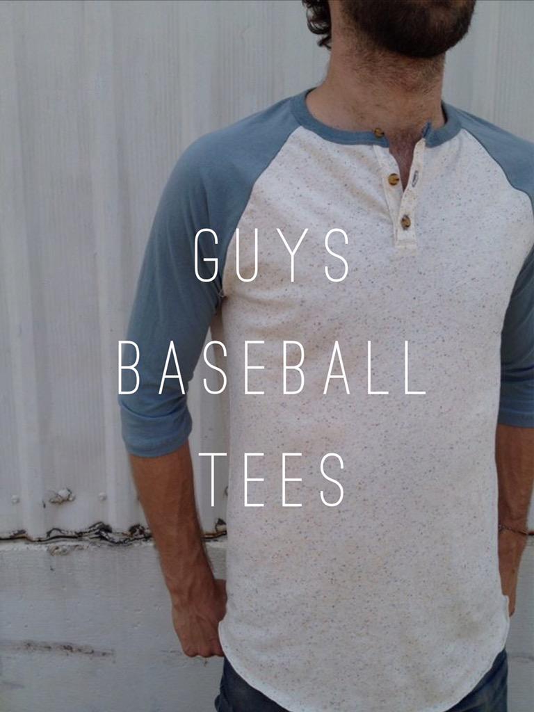 Style we can't get enough of: guys baseball tees! #ManMonday