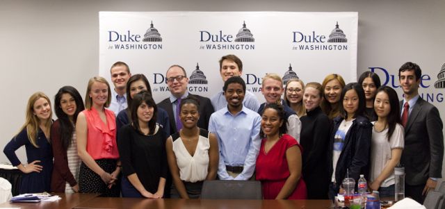 RednBlueDevils's tweet photo. Thanks to @dukelaw grad &amp; @AEI scholar @DAlexBlumenthal for a tour of US-China relations &amp; think tanks' policy work! http://t.co/LA0ZVOJGUr