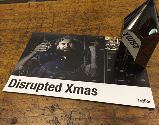 holleraustralia's tweet photo. Thrilled to see this land at our office. Thanks @AWARD_AuNz and a big shout out to all involved. #DisruptedXmas http://t.co/ADsUklocts